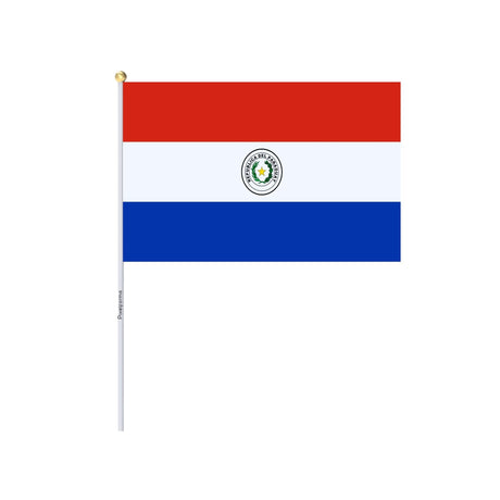 Mini Paraguayan Flag in Multiple Sizes 100% Polyester - Pixelforma