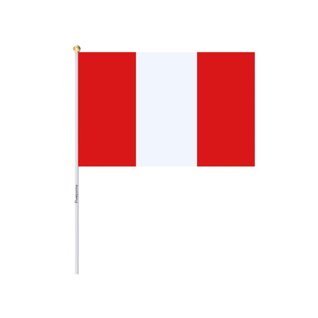 Mini Peruvian Flag in Multiple Sizes 100% Polyester - Pixelforma