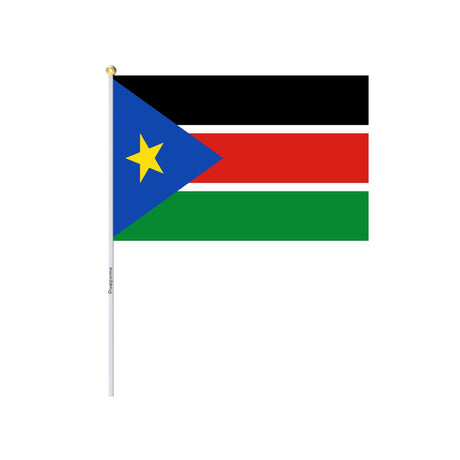 Mini South Sudan Flag in Multiple Sizes 100% Polyester - Pixelforma