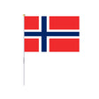 Mini Flag of Svalbard and Jan Mayen in Multiple Sizes 100% Polyester - Pixelforma
