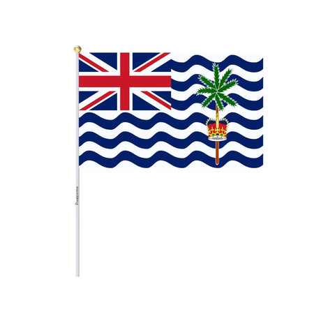Mini Flag of the British Indian Ocean Territory in Multiple Sizes 100% Polyester - Pixelforma