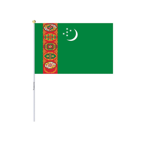 Mini Flag of Turkmenistan in Multiple Sizes 100% Polyester - Pixelforma