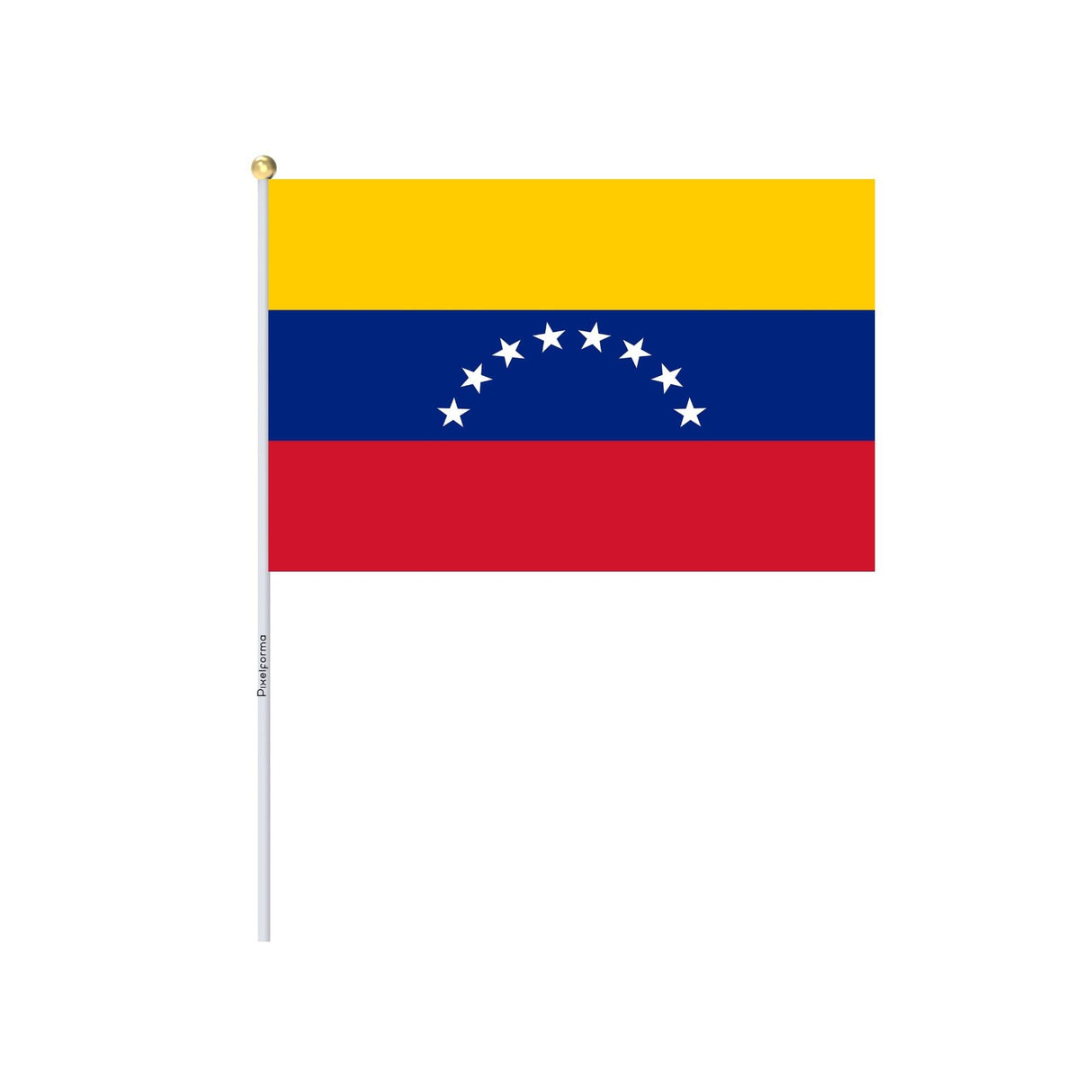 Mini Drapeau du Venezuela en plusieurs tailles 100 % polyester - Pixelforma