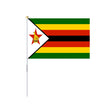 Zimbabwe Mini Flag in Multiple Sizes 100% Polyester - Pixelforma