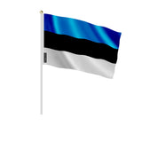 Mini drapeau estonie à main en polyester pour célébrations