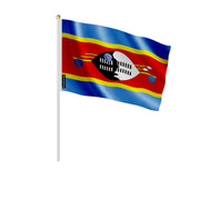 Mini drapeau eswatini polyester à tenir à la main