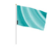 Mini drapeau france bleu turquoise clair en polyester à main