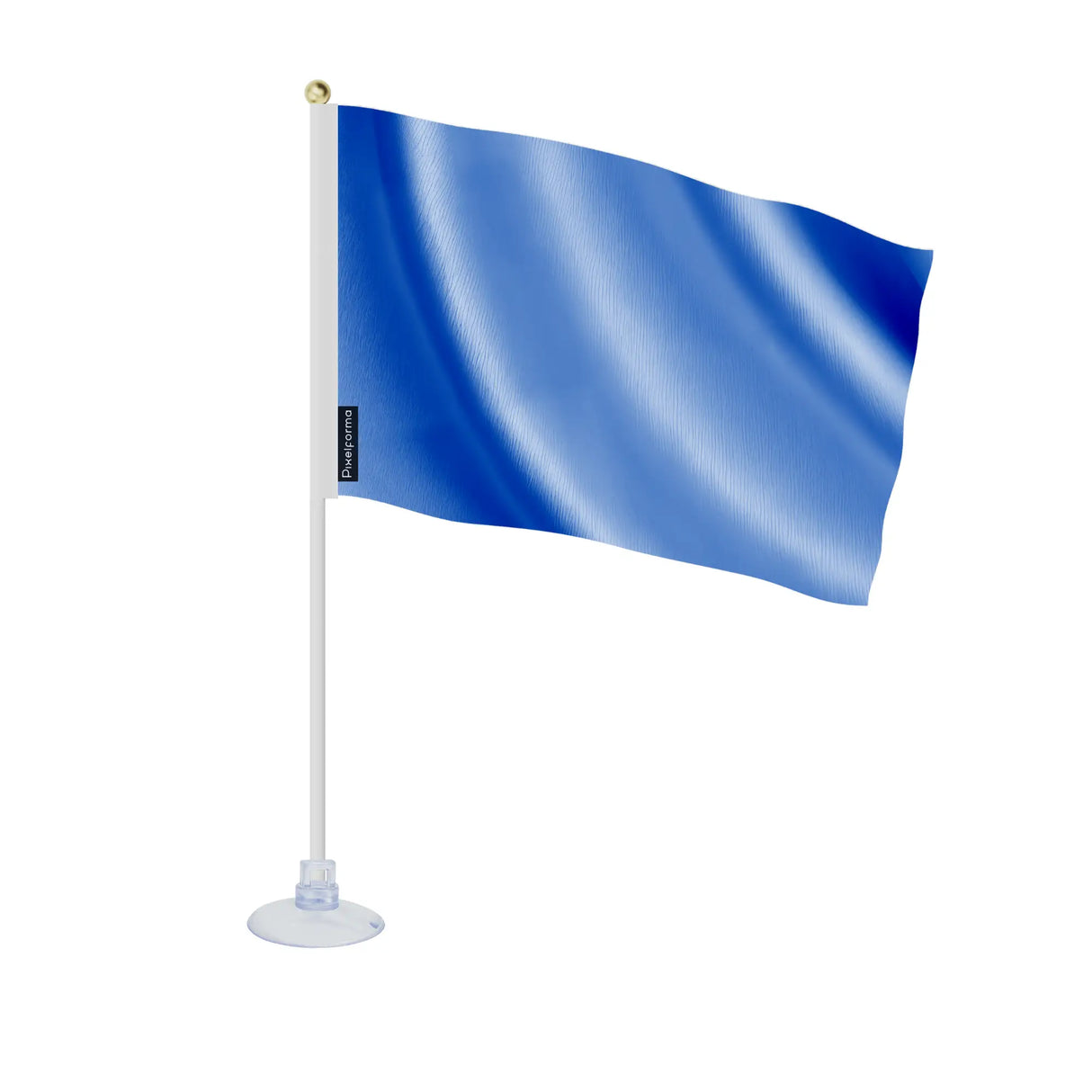 Mini drapeau france bleu violet polyester avec ventouse