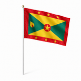 Mini drapeau Grenade réaliste en polyester à tenir à la main