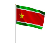 Mini drapeau guadeloupe à main en polyester décoratif