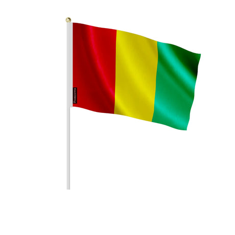 Mini drapeau guinée en polyester à main pour décoration