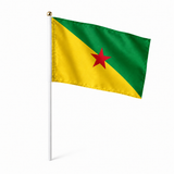 Mini drapeau Guyane française en polyester