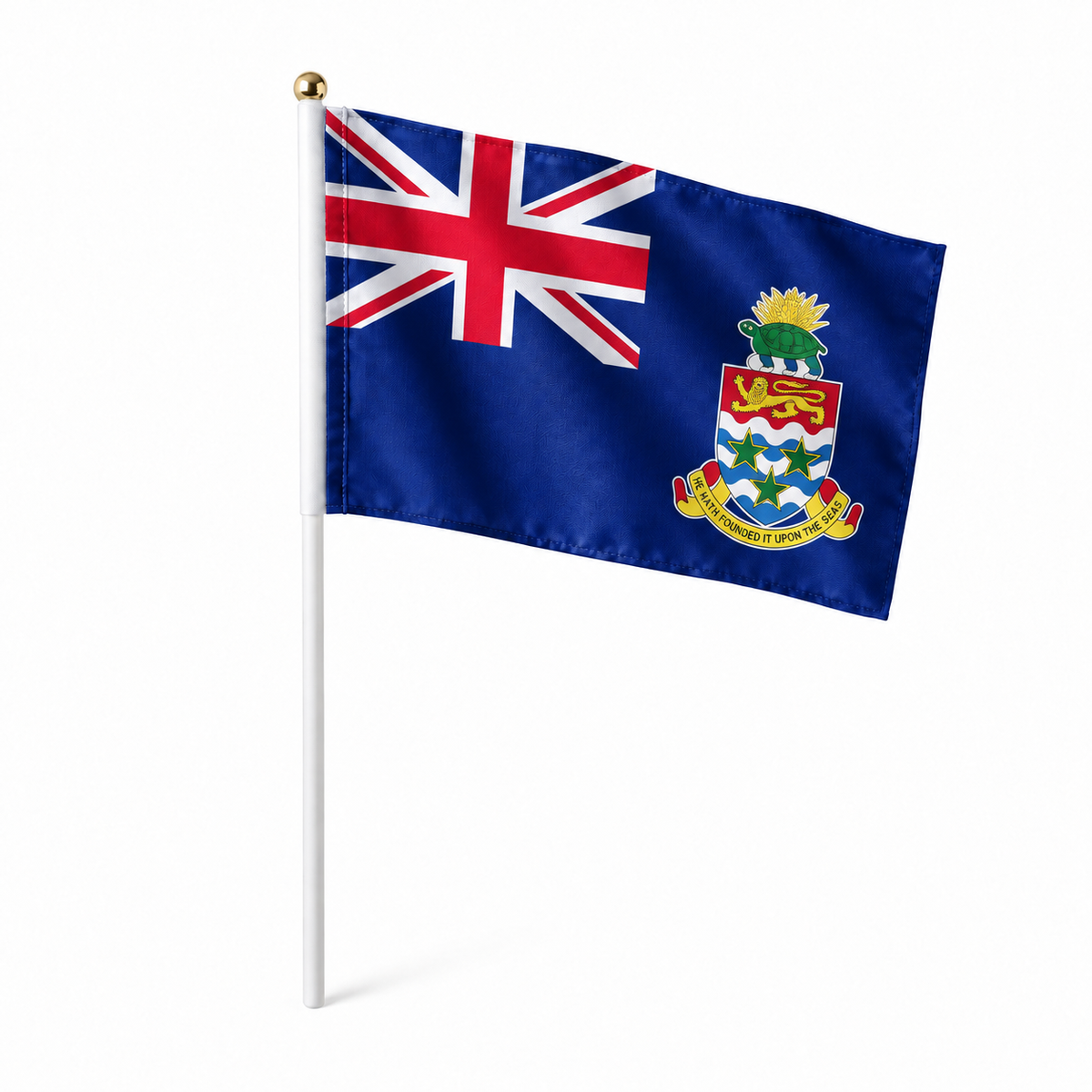 Mini drapeau Îles Caïmans réaliste en polyester