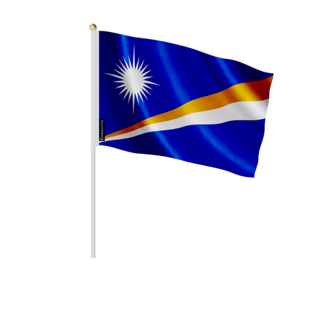 Mini drapeau îles marshall en plusieurs tailles - pixelforma