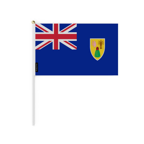 Mini drapeau îles turques-et-caïques en plusieurs tailles - pixelforma