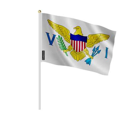 Mini drapeau îles vierges des états-unis en plusieurs tailles - pixelforma