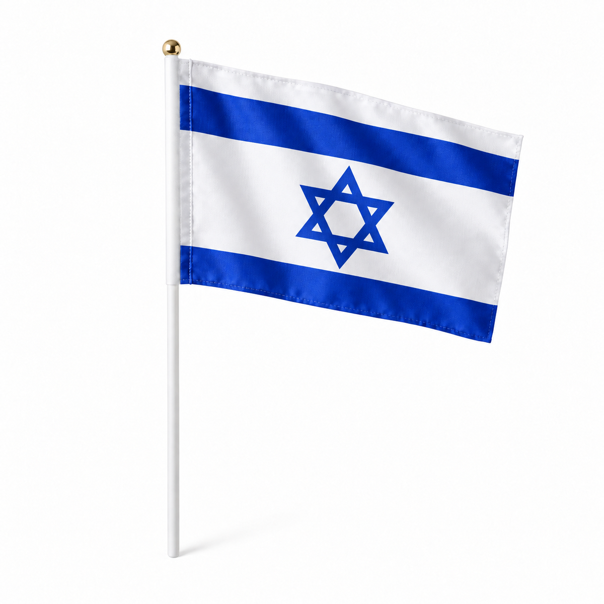 Mini drapeau Israël en polyester – photo produit réaliste