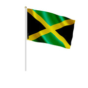 Mini drapeau jamaïque en polyester à main pour fête