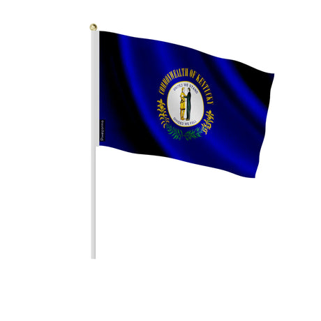 Mini drapeau kentucky en polyester à tenir à la main