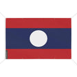 Mini drapeau laos polyester résistant pour extérieur