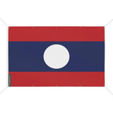 Mini drapeau laos polyester résistant pour extérieur
