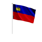 Mini drapeau liechtenstein en polyester à tenir à la main