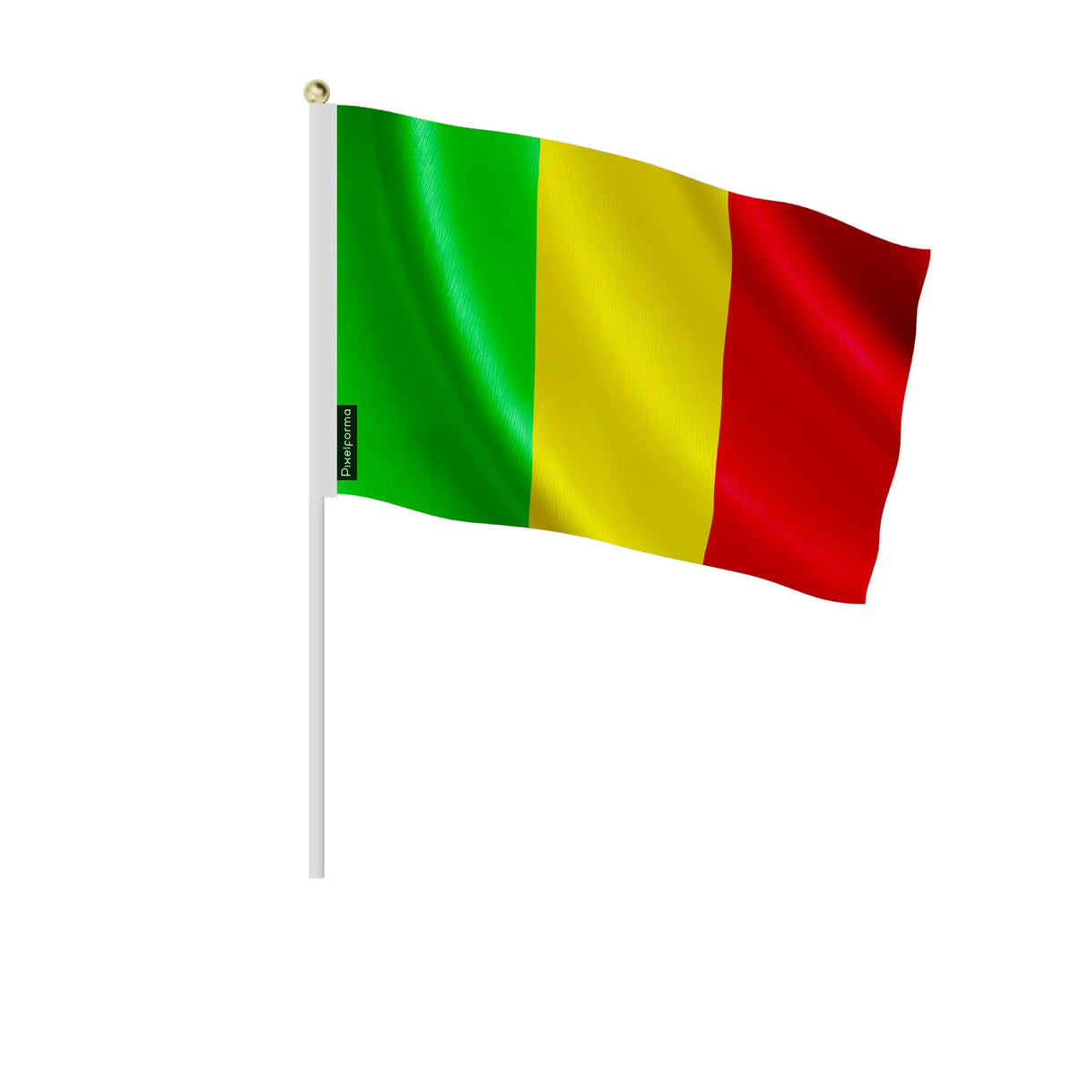 Mini drapeau mali en polyester pour décorations festives