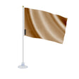 Mini drapeau marron france en polyester avec ventouse