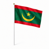 Mini drapeau Mauritanie réaliste en polyester