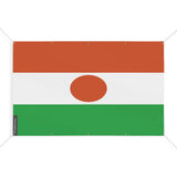 Mini drapeau niger polyester résistant avec œillets robustes