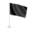 Mini drapeau noir france en polyester avec ventouse