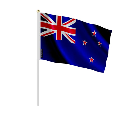 Mini drapeau nouvelle-zélande polyester à tenir à la main