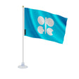 Mini drapeau opep ventouse en polyester pour surface lisse