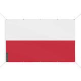 Mini drapeau pologne en polyester avec œillets résistants