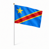 Mini drapeau République démocratique du Congo en polyester