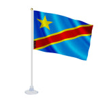 Mini drapeau république démocratique du congo ventouse polyester