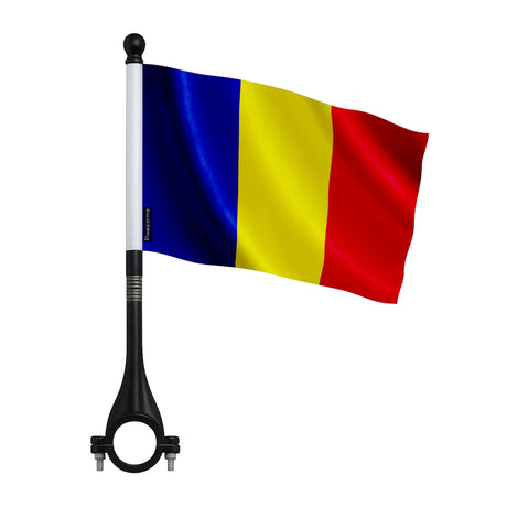 Mini drapeau roumanie pour vélo en polyester durable