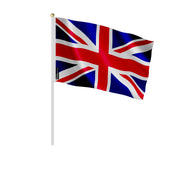 Mini drapeau royaume-uni en polyester à main pour fêtes