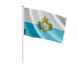 Mini drapeau saint-marin à main en polyester festif