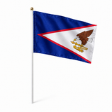 Mini drapeau Samoa américaines en polyester à tenir à la main