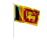 Mini drapeau sri lanka polyester à main pour décoration