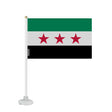 Mini drapeau syrie en polyester avec ventouse résistante