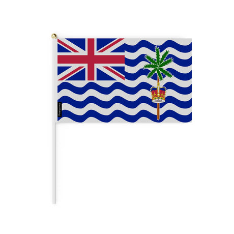 Mini drapeau territoire britannique de l’océan indien en plusieurs tailles - pixelforma