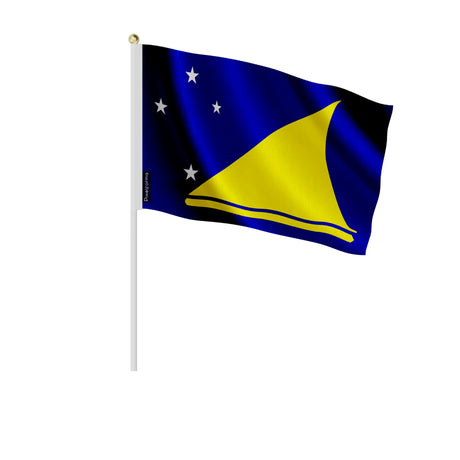 Mini drapeau tokelau en polyester à tenir à la main