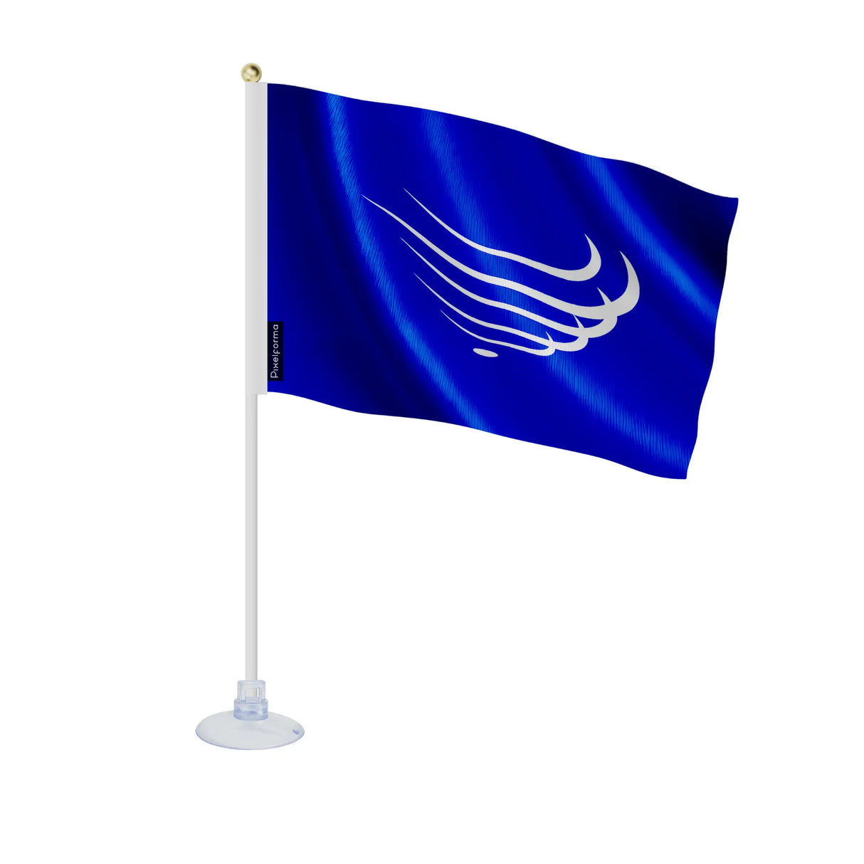 Mini drapeau union des nations sud-américaines ventouse polyester