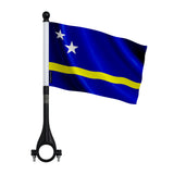 Mini drapeau vélo curaçao en polyester fixation légère