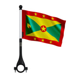 Mini drapeau vélo grenade en polyester pour guidon