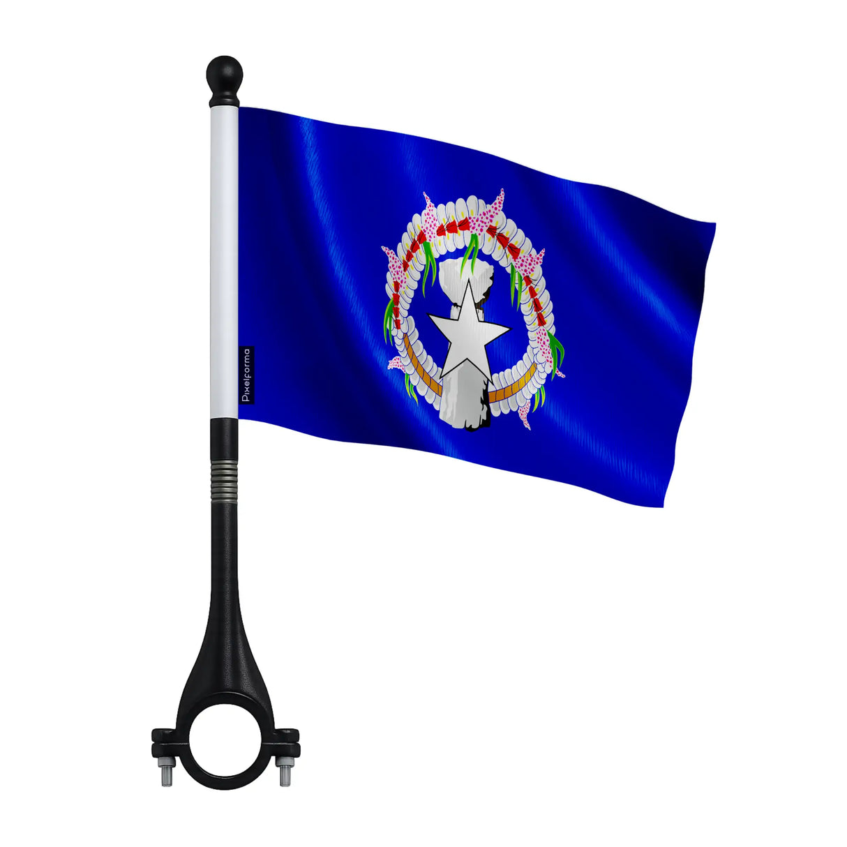 Mini drapeau vélo îles mariannes du nord en polyester
