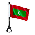 Mini drapeau vélo maldives en polyester pour guidon