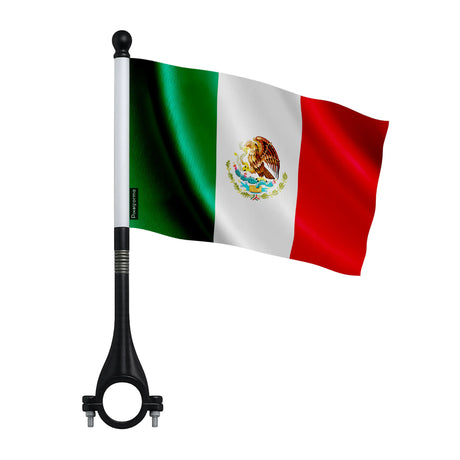 Mini drapeau vélo mexique en polyester fixation légère